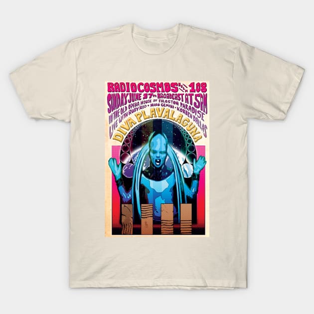 Diva Plava Laguna Live! T-Shirt by RocketPopInc